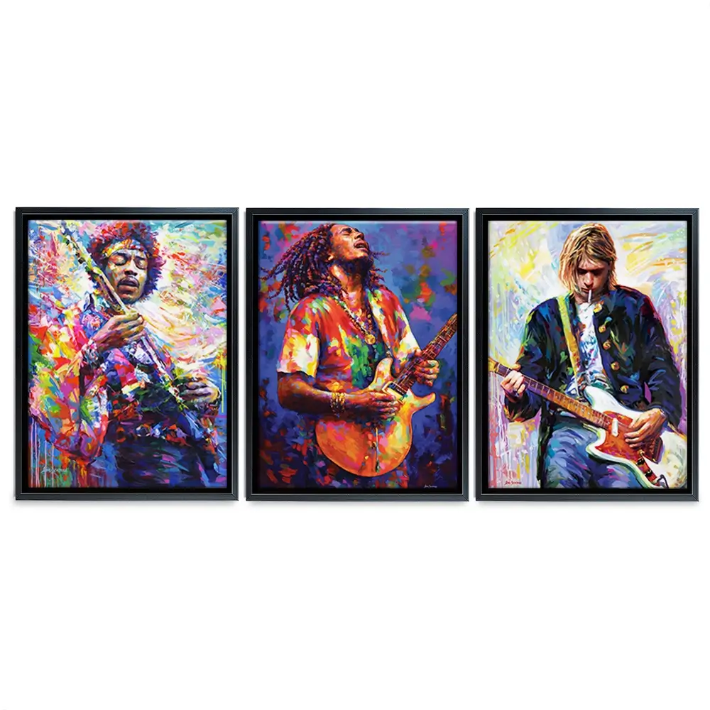 Iconic Men 2 Trio Canvas Print Iconic Men 2 Trio Canvas Print wall art product Leon Devenice
