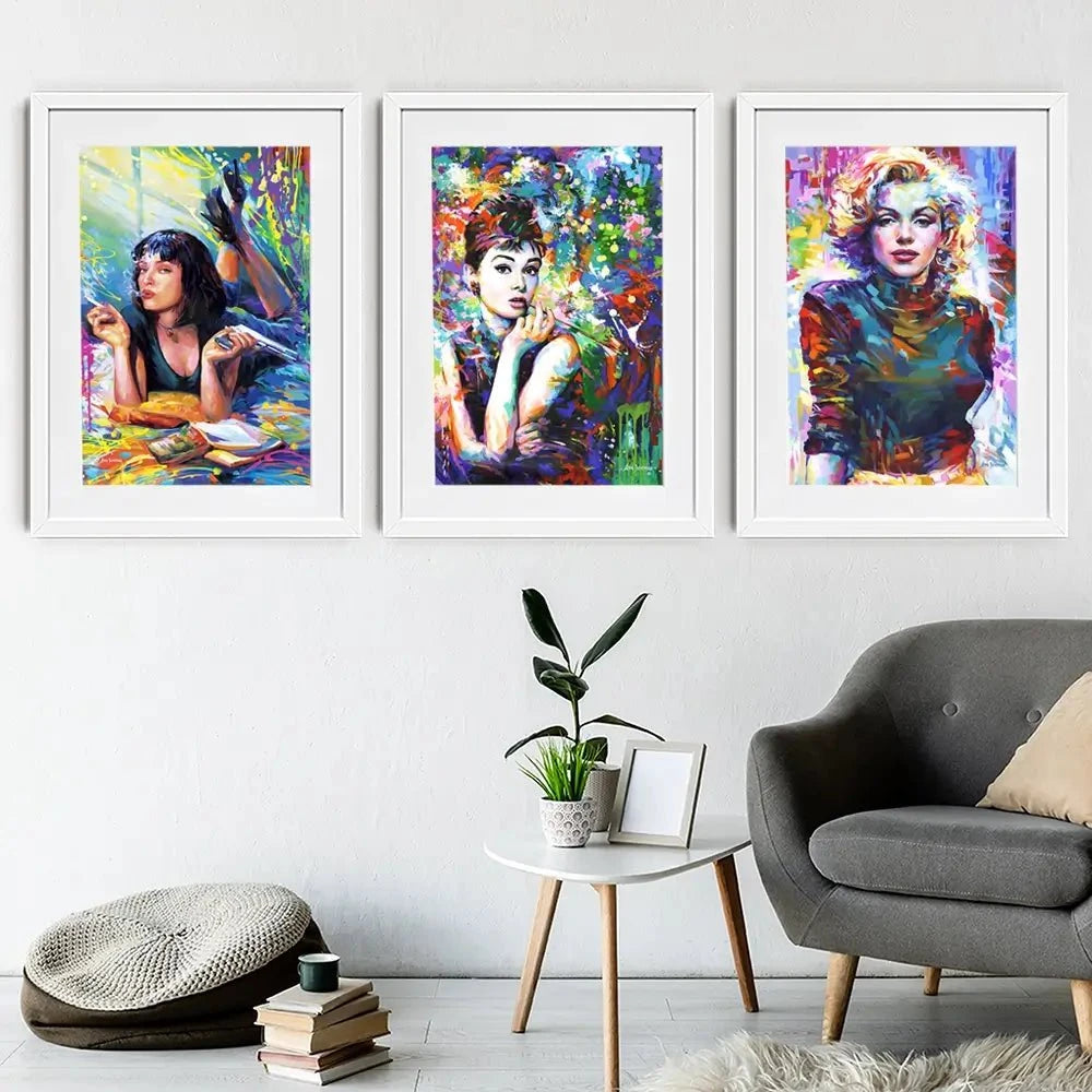 Iconic Women Framed Art Print Trio Iconic Women Framed Art Print Trio wall art product Leon Devenice