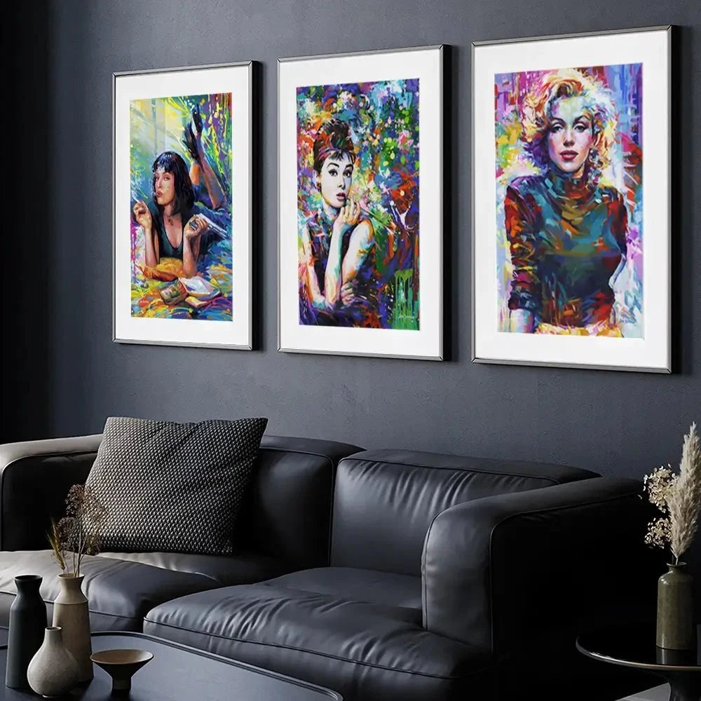 Iconic Women Framed Art Print Trio Iconic Women Framed Art Print Trio wall art product Leon Devenice