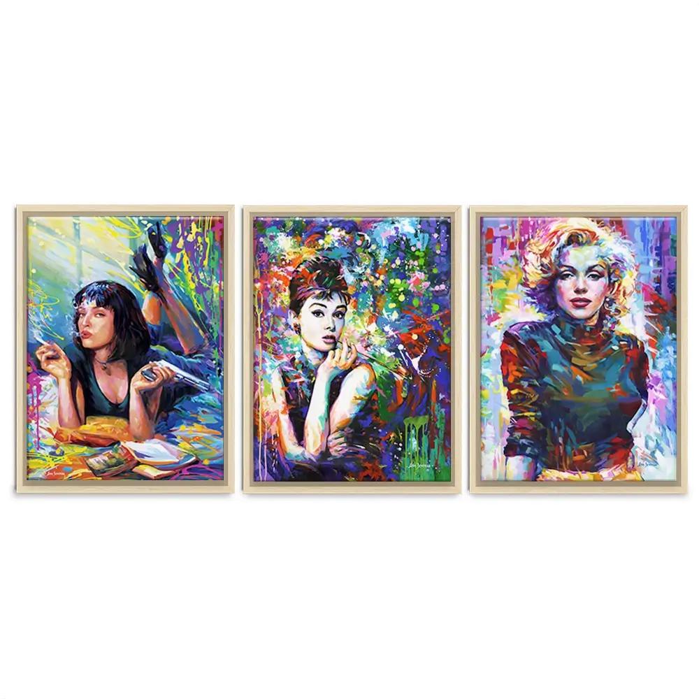 Iconic Women Trio Canvas Print Iconic Women Trio Canvas Print wall art product Leon Devenice