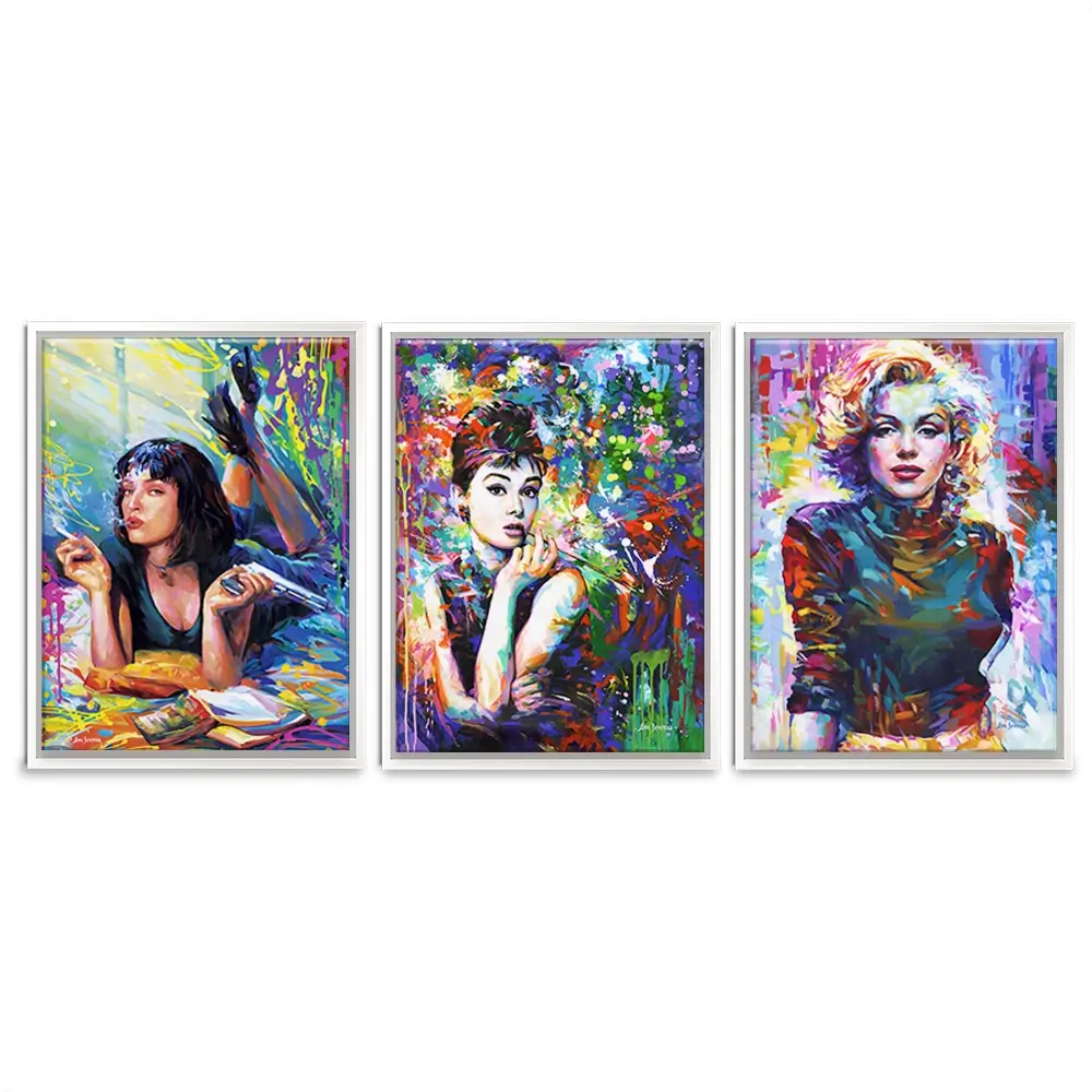 Iconic Women Trio Canvas Print Iconic Women Trio Canvas Print wall art product Leon Devenice