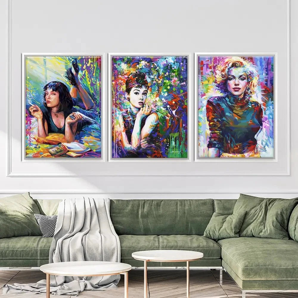 Iconic Women Trio Canvas Print Iconic Women Trio Canvas Print wall art product Leon Devenice