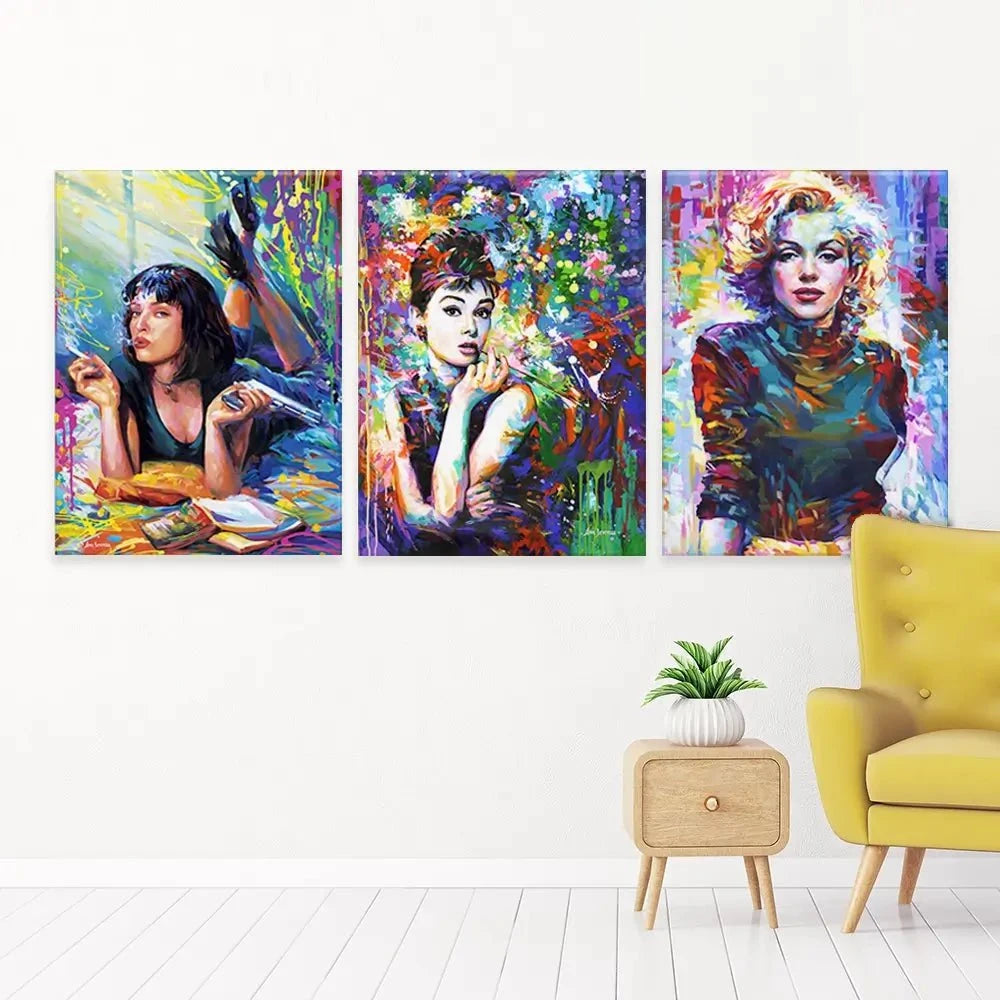 Iconic Women Trio Canvas Print Iconic Women Trio Canvas Print wall art product Leon Devenice