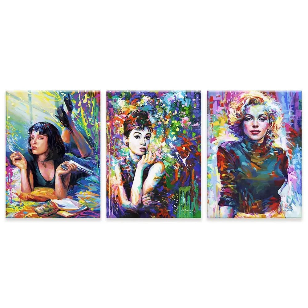 Iconic Women Trio Canvas Print Iconic Women Trio Canvas Print wall art product Leon Devenice