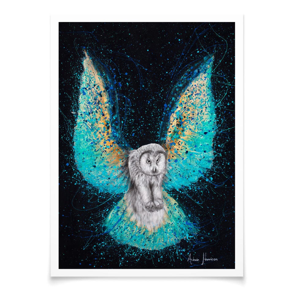 Illuminated Night Owl Art Print wall art product Ashvin Harrison