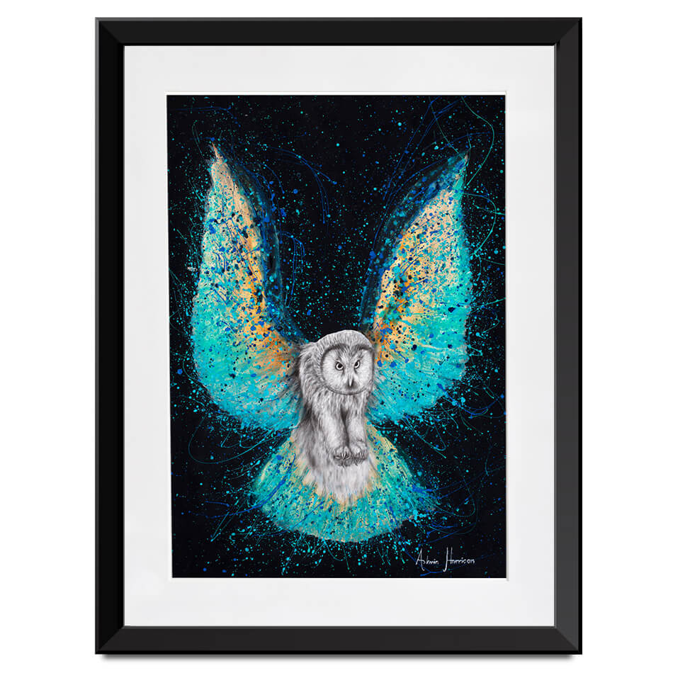 Illuminated Night Owl Framed Art Print Illuminated Night Owl Framed Art Print wall art product Ashvin Harrison