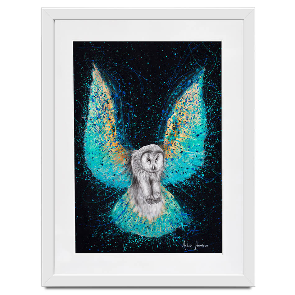 Illuminated Night Owl Framed Art Print Illuminated Night Owl Framed Art Print wall art product Ashvin Harrison