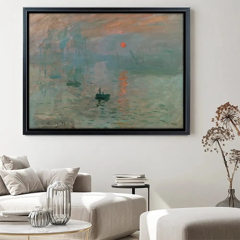 Impression, Sunrise Canvas Print Impression, Sunrise Canvas Print wall art product Claude Monet