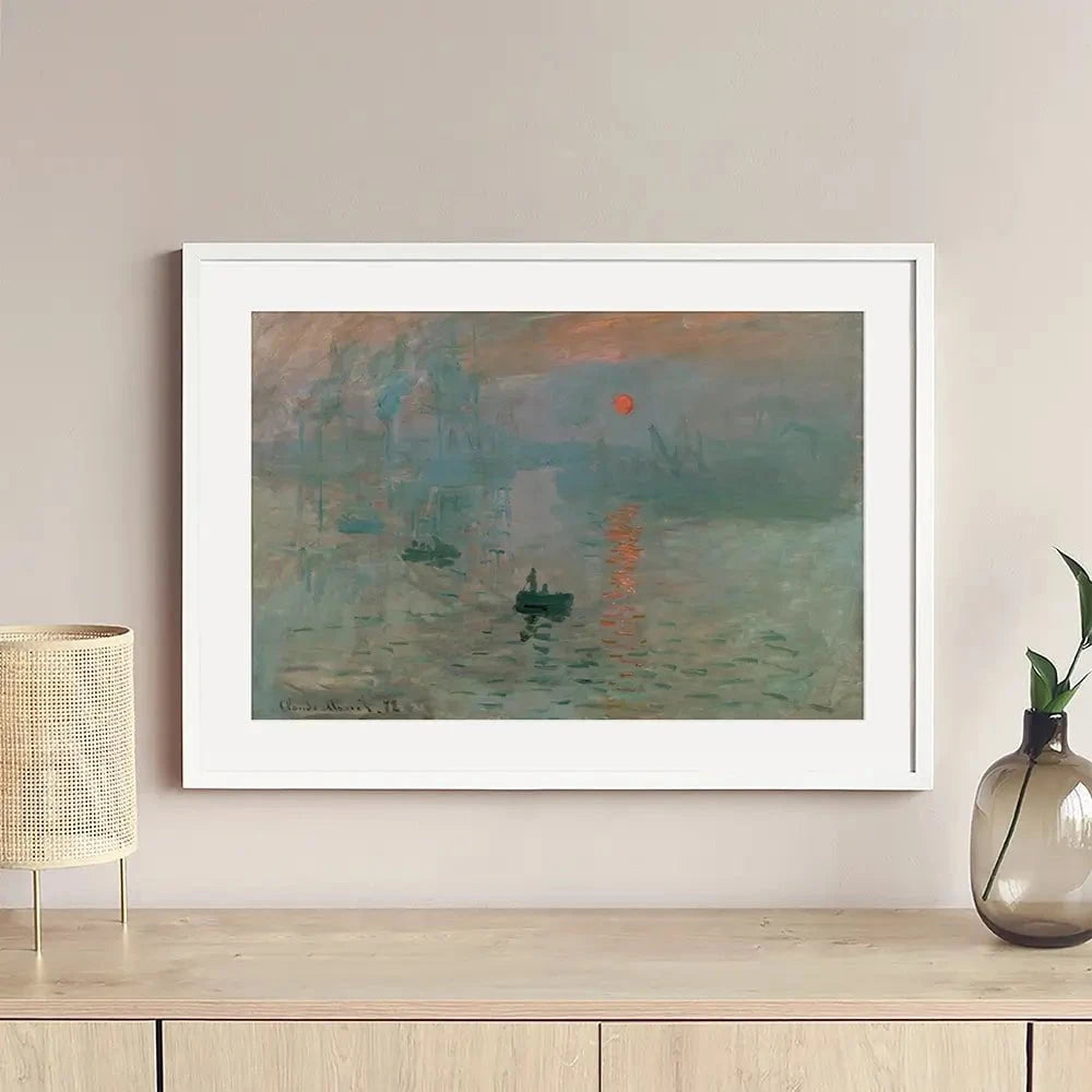 Impression, Sunrise Framed Art Print Impression, Sunrise Framed Art Print wall art product Claude Monet