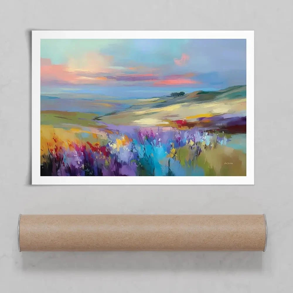 Impressions Of A Peaceful Valley Art Print Impressions Of A Peaceful Valley Art Print wall art product Leon Devenice