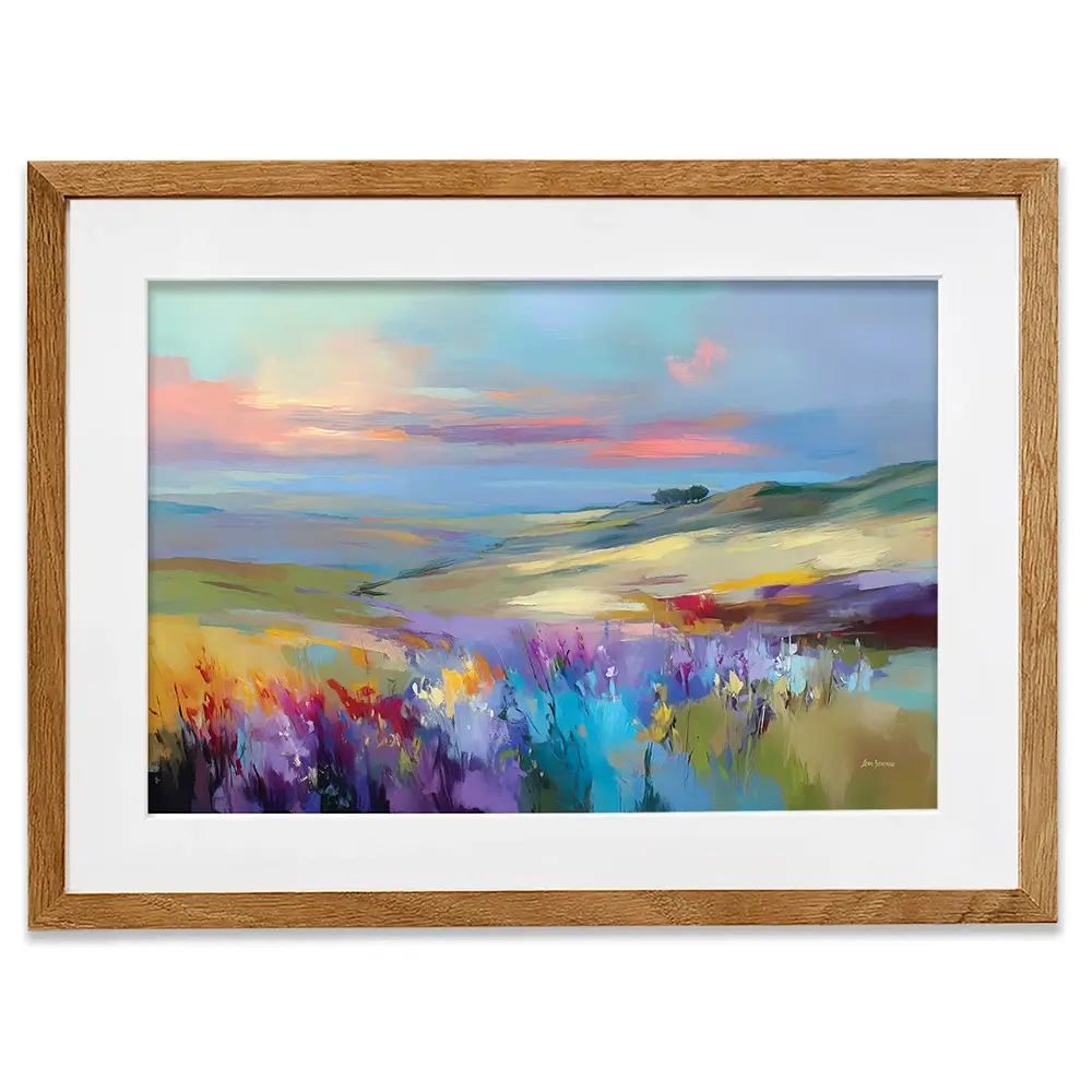 Impressions Of A Peaceful Valley Framed Art Print Impressions Of A Peaceful Valley Framed Art Print wall art product Leon Devenice