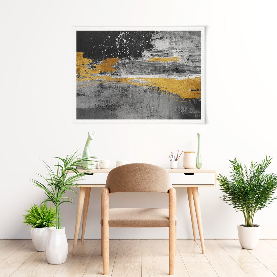 In The Grey Art Print wall art product Muzi pear studio / Shutterstock