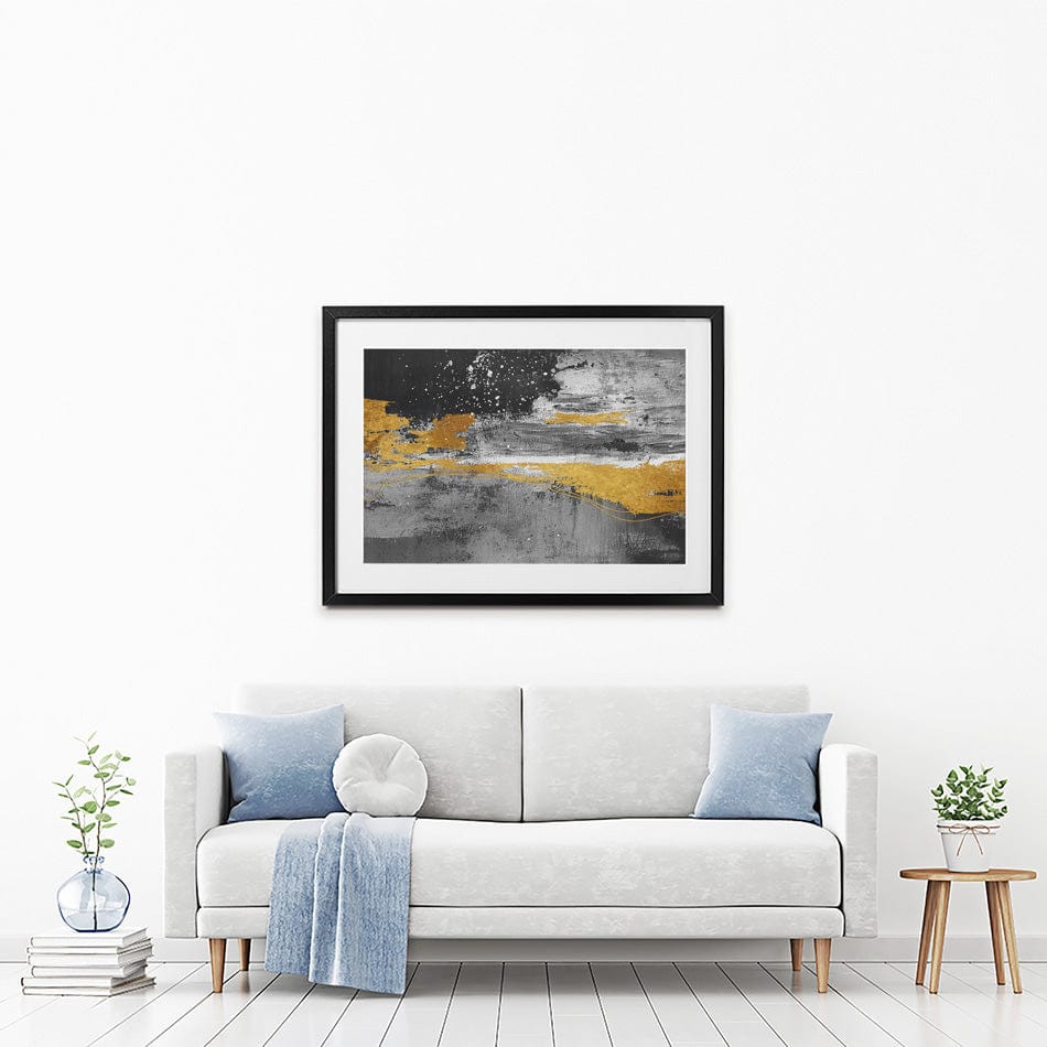 In The Grey Framed Art Print wall art product Muzi pear studio / Shutterstock