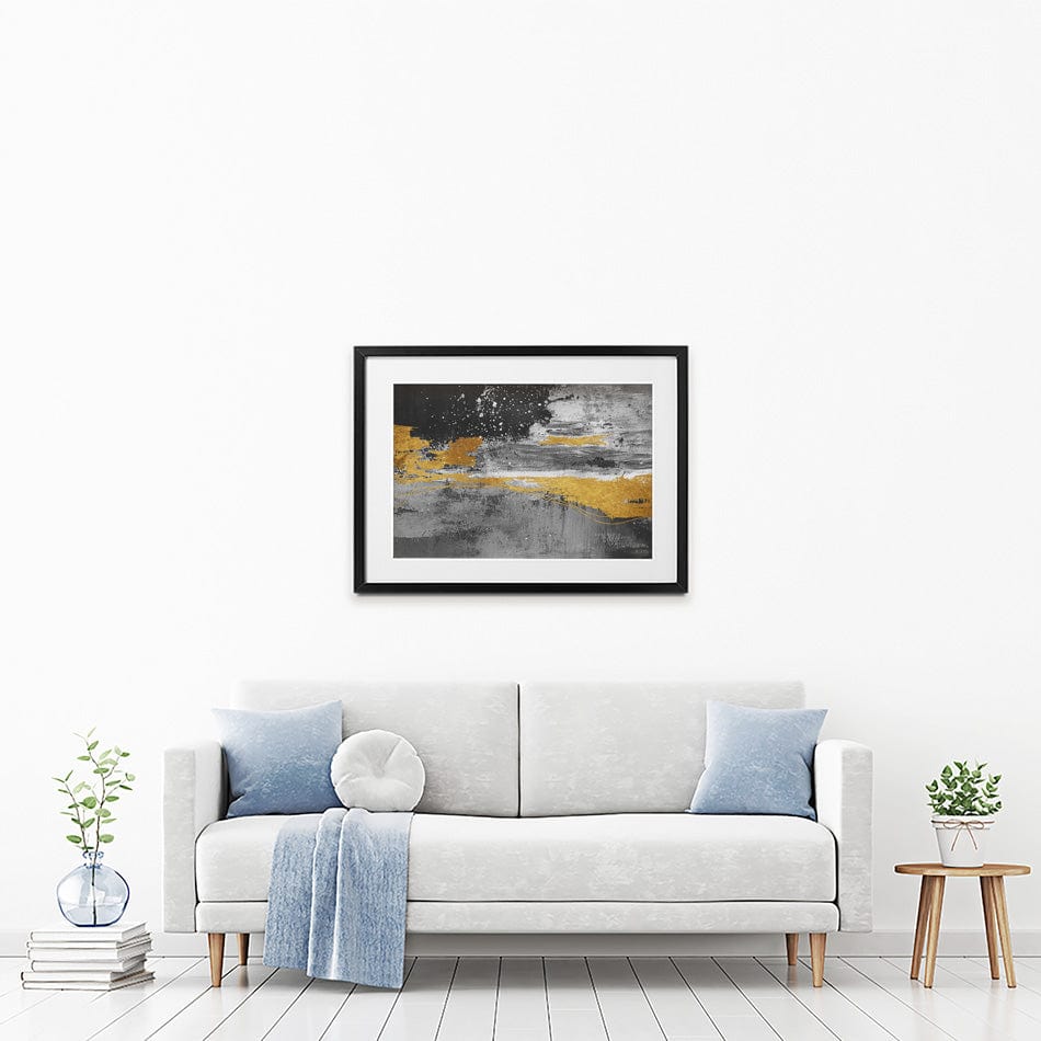 In The Grey Framed Art Print wall art product Muzi pear studio / Shutterstock