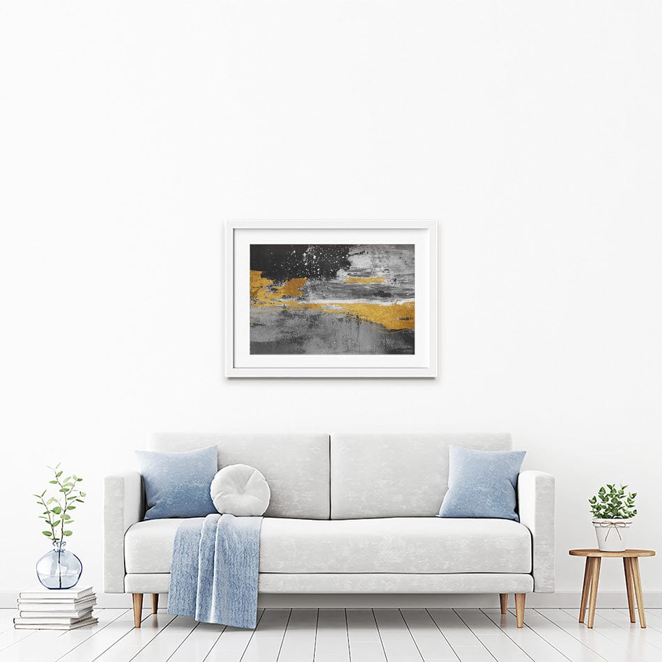 In The Grey Framed Art Print wall art product Muzi pear studio / Shutterstock