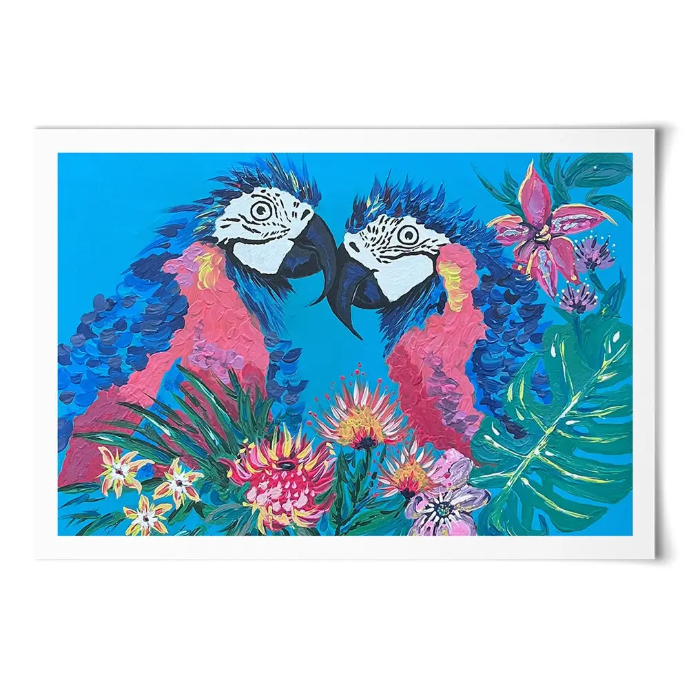 Indigo And Ziggy Art Print Indigo And Ziggy Art Print wall art product Jo Mulligan