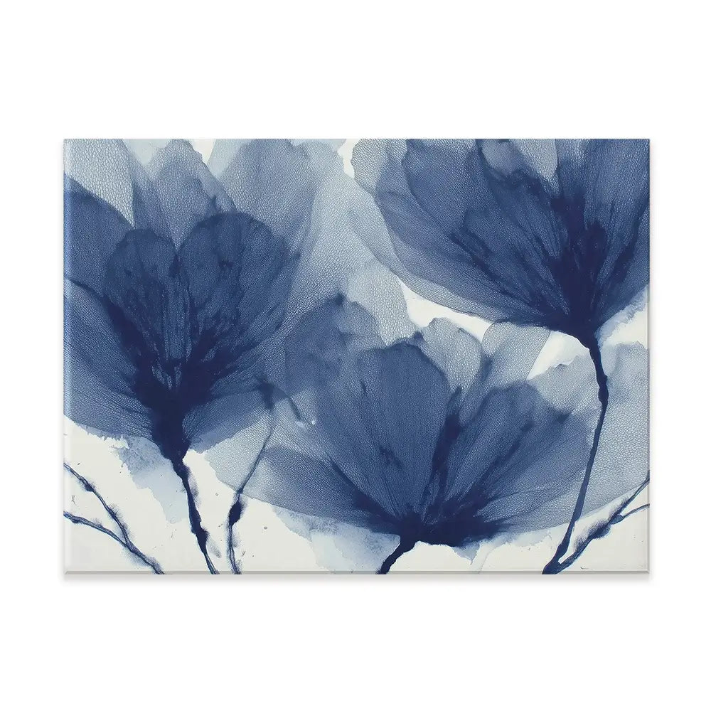 Indigo Dried Flowers Canvas Print Indigo Dried Flowers Canvas Print wall art product Chromatic Storm Studio