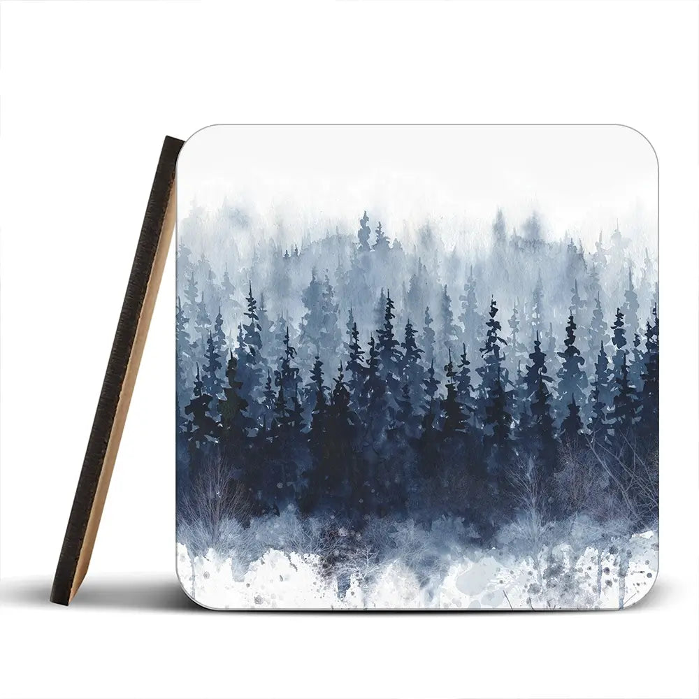 Indigo Forest Coaster Set Indigo Forest Coaster Set wall art product Carol Robinson