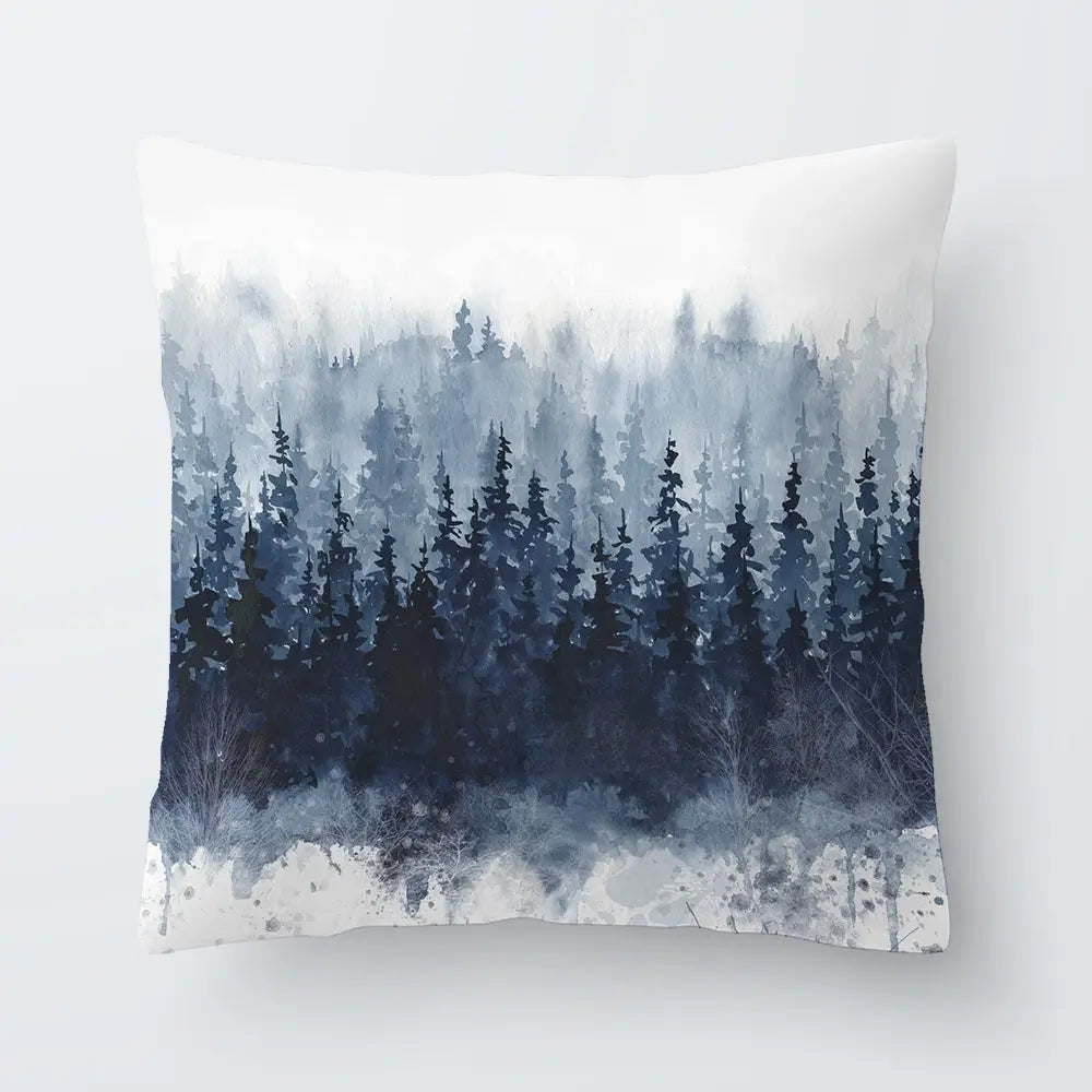 Indigo Forest Cushion Indigo Forest Cushion wall art product Carol Robinson