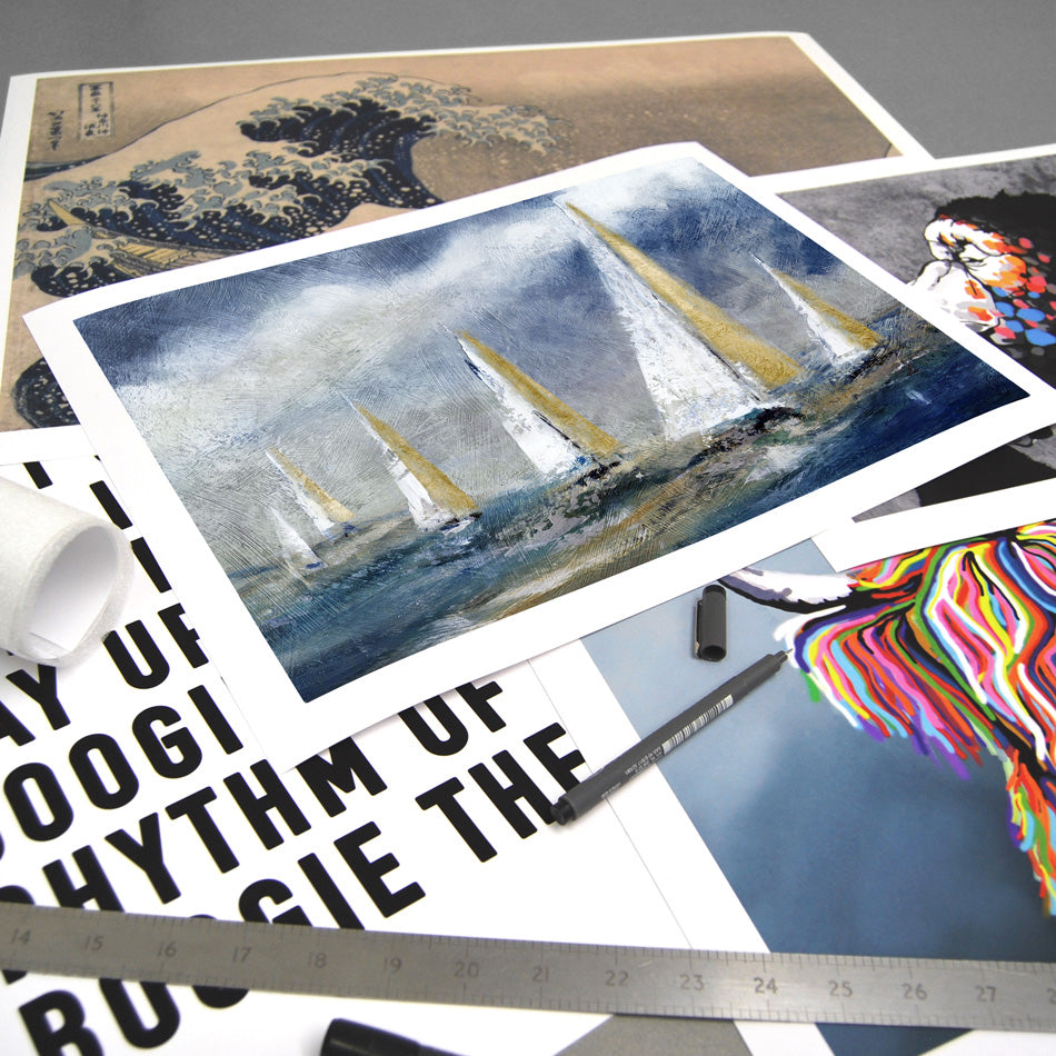 Indigo Swells Art Print Indigo Swells Art Print wall art product Carol Robinson