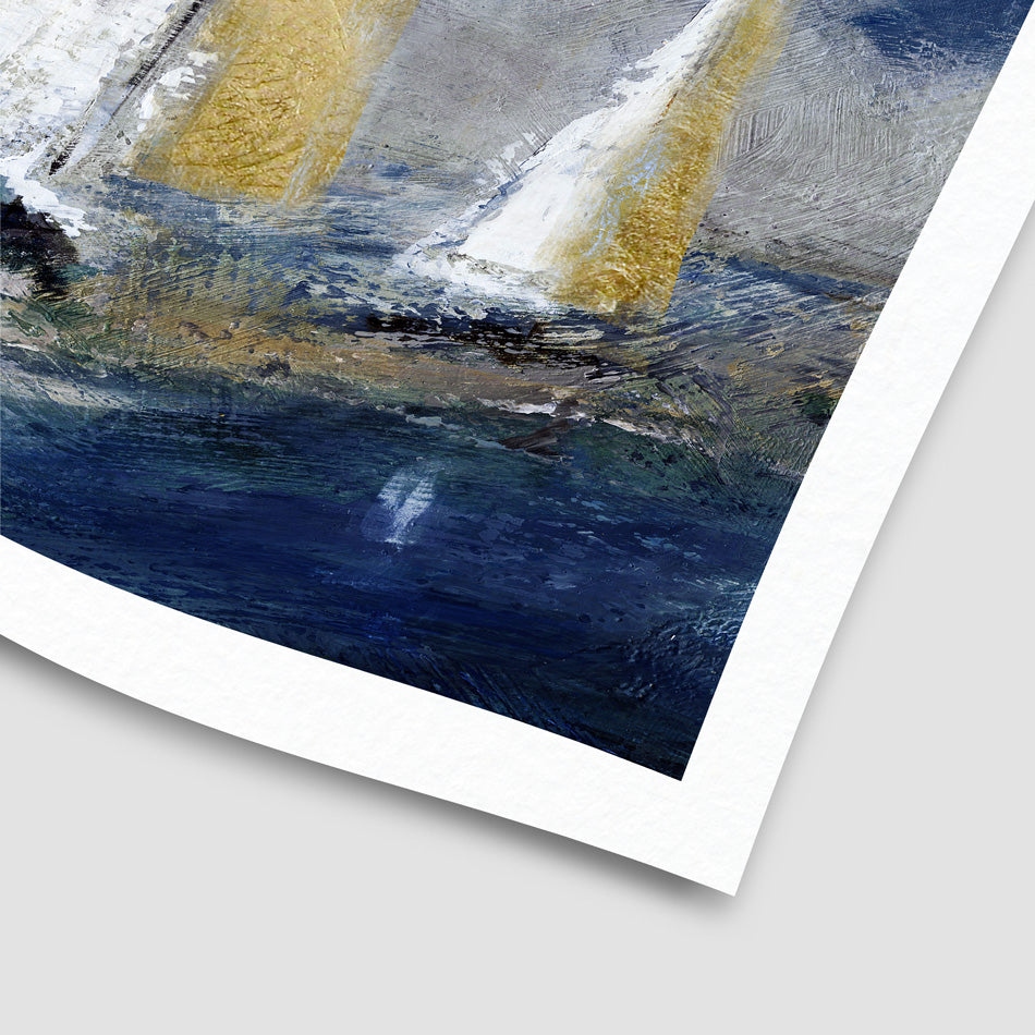 Indigo Swells Art Print Indigo Swells Art Print wall art product Carol Robinson