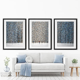 Infinity Rain Framed Art Print Trio Infinity Rain Framed Art Print Trio wall art product Ekaterina Ermilkina