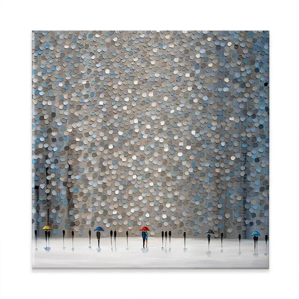 Infinity Rain Square Canvas Print Infinity Rain Square Canvas Print wall art product Ekaterina Ermilkina