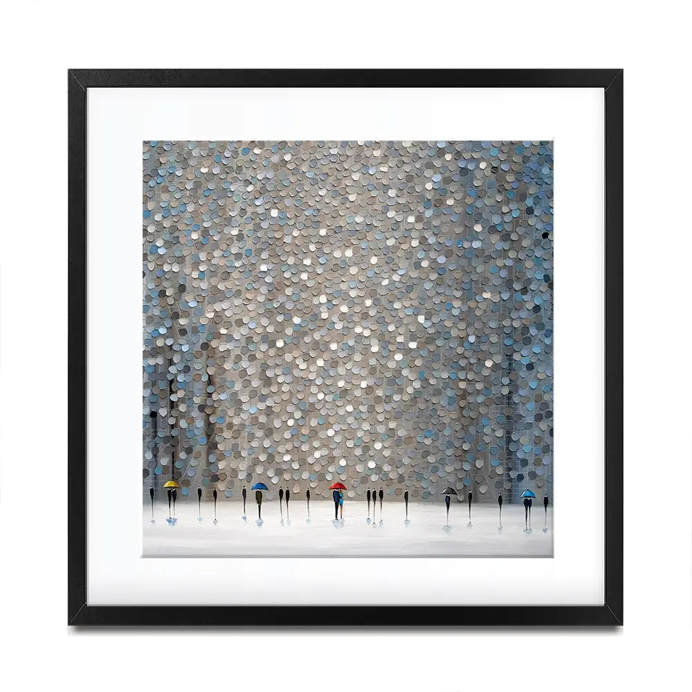 Infinity Rain Square Framed Art Print Infinity Rain Square Framed Art Print wall art product Ekaterina Ermilkina