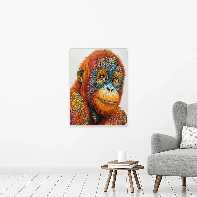 Inked Orangutan Canvas Print Inked Orangutan Canvas Print wall art product David Alexander Elder