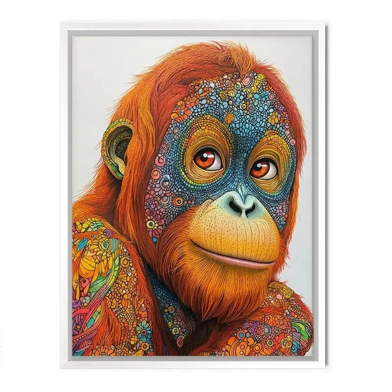 Inked Orangutan Canvas Print Inked Orangutan Canvas Print wall art product David Alexander Elder