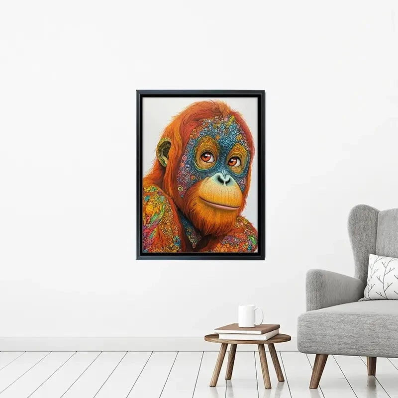 Inked Orangutan Canvas Print Inked Orangutan Canvas Print wall art product David Alexander Elder
