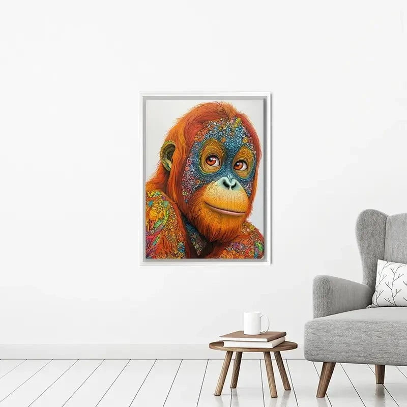 Inked Orangutan Canvas Print Inked Orangutan Canvas Print wall art product David Alexander Elder