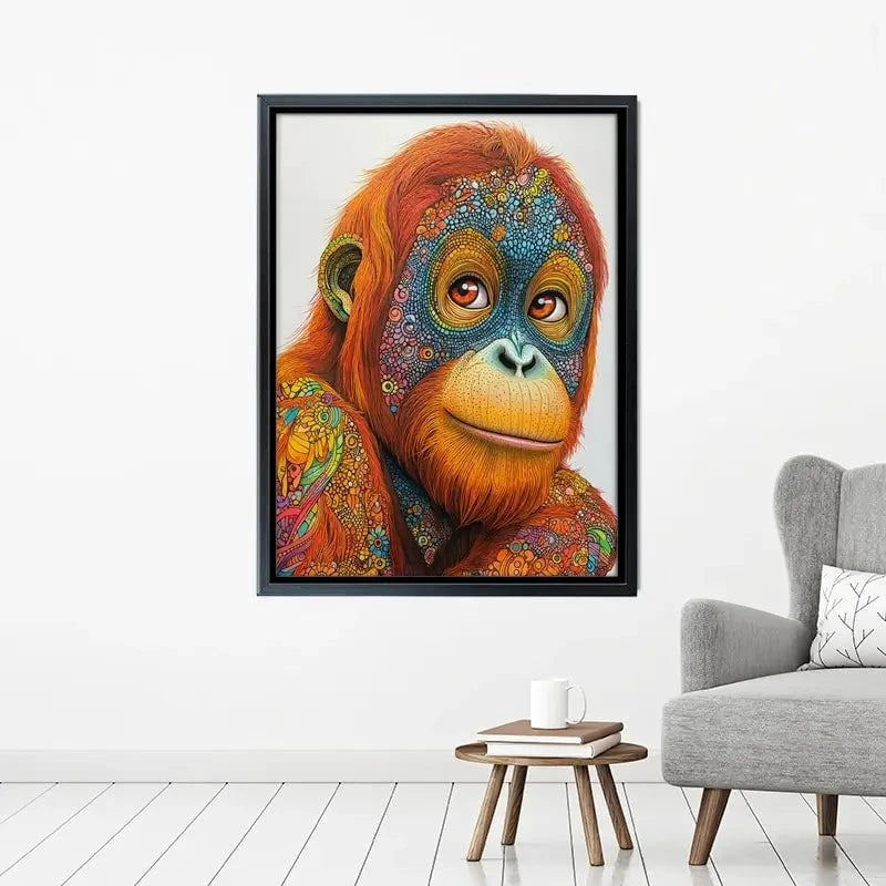 Inked Orangutan Canvas Print Inked Orangutan Canvas Print wall art product David Alexander Elder