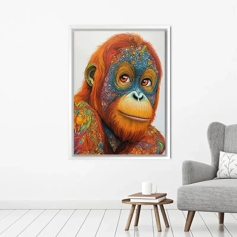 Inked Orangutan Canvas Print Inked Orangutan Canvas Print wall art product David Alexander Elder