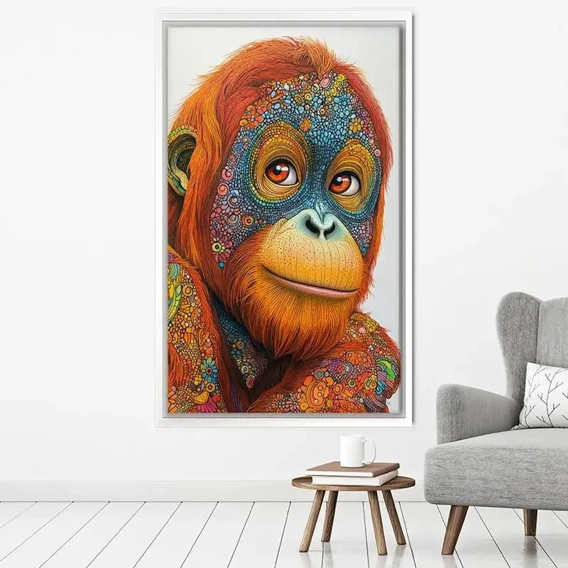 Inked Orangutan Canvas Print Inked Orangutan Canvas Print wall art product David Alexander Elder