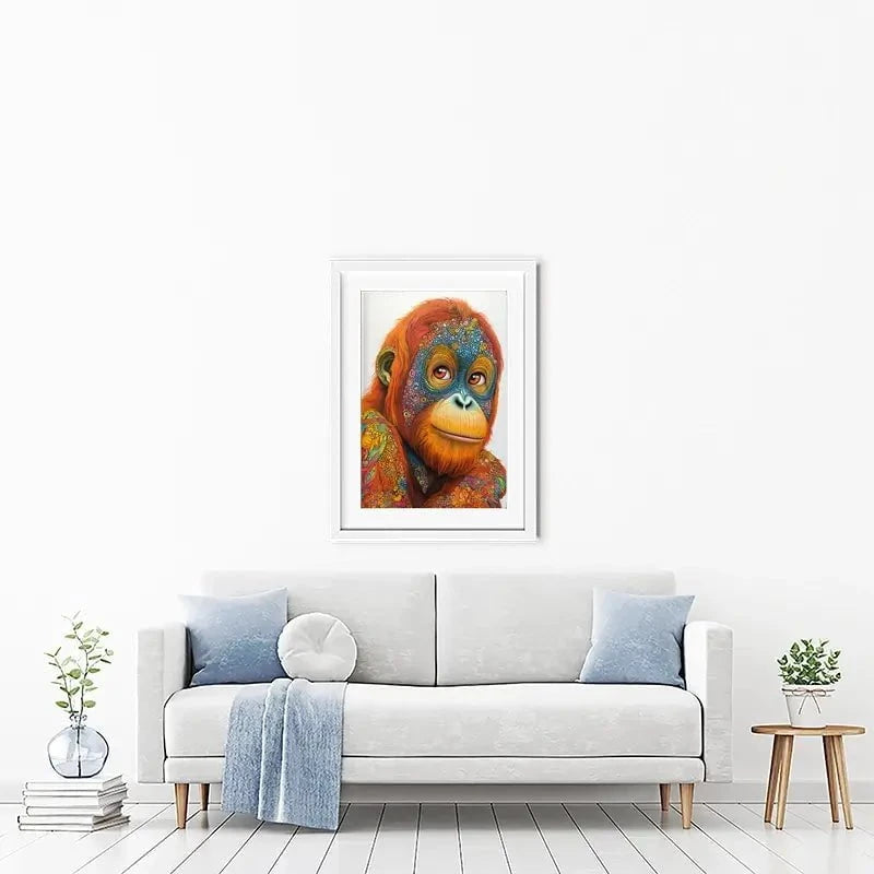 Inked Orangutan Framed Art Print Inked Orangutan Framed Art Print wall art product David Alexander Elder