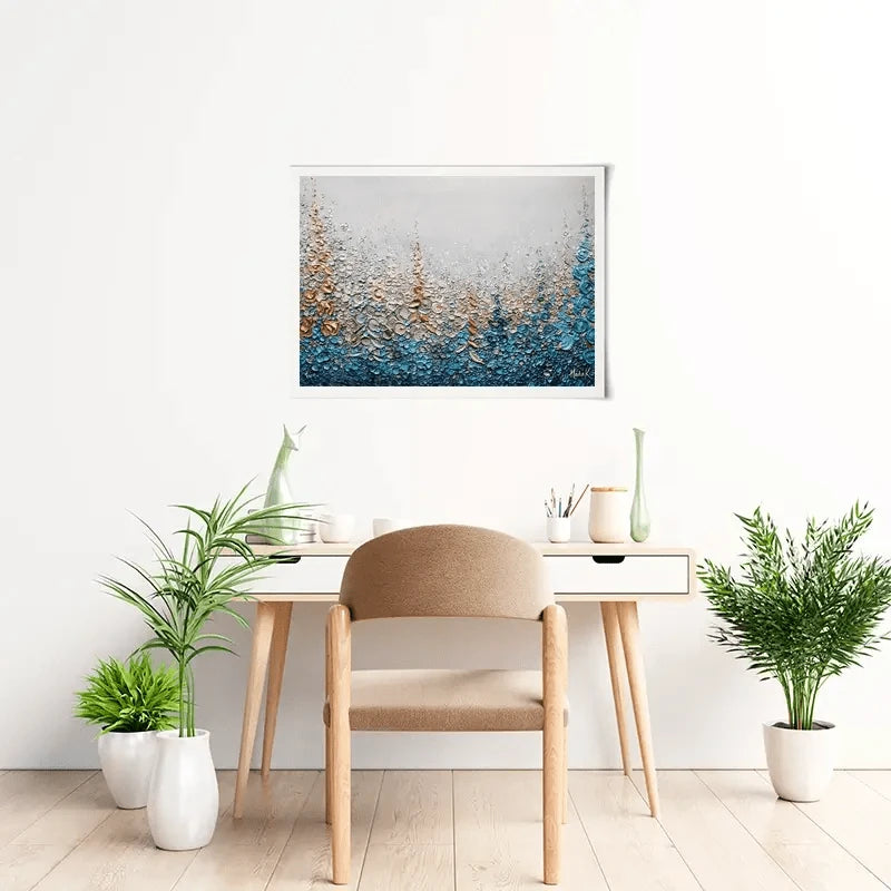 Into The Blue Art Print Into The Blue Art Print wall art product Nada Khatib