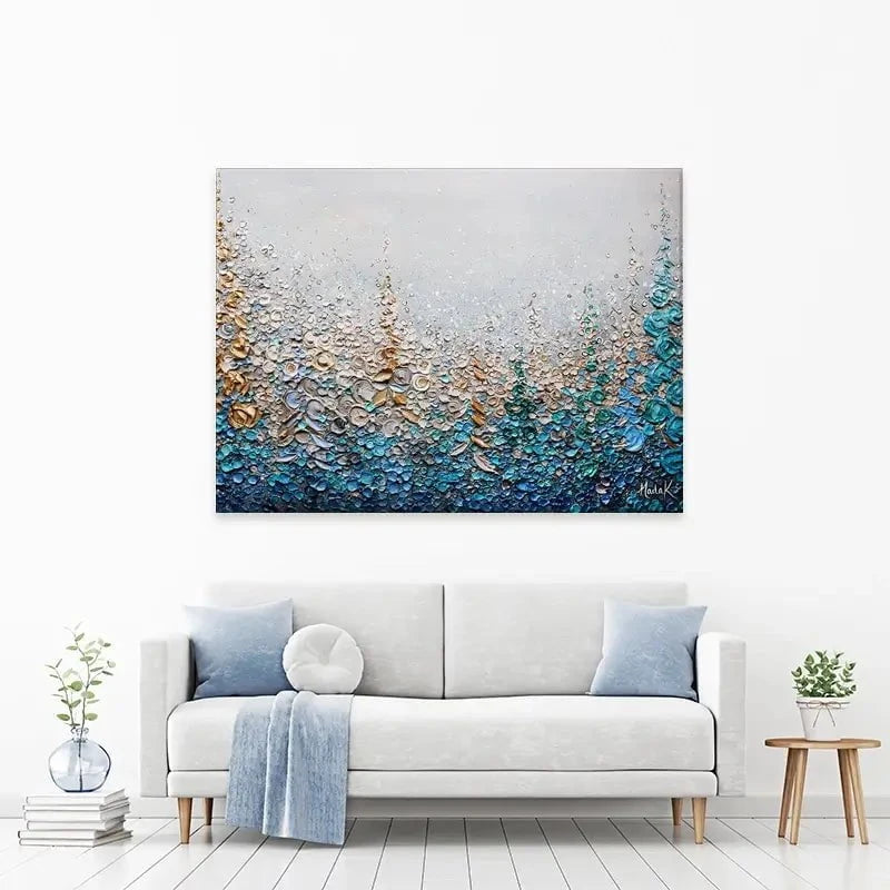 Into The Blue Canvas Print Into The Blue Canvas Print wall art product Nada Khatib