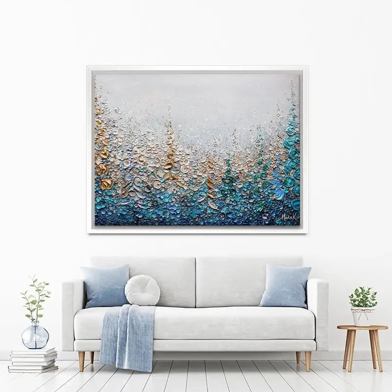 Into The Blue Canvas Print Into The Blue Canvas Print wall art product Nada Khatib