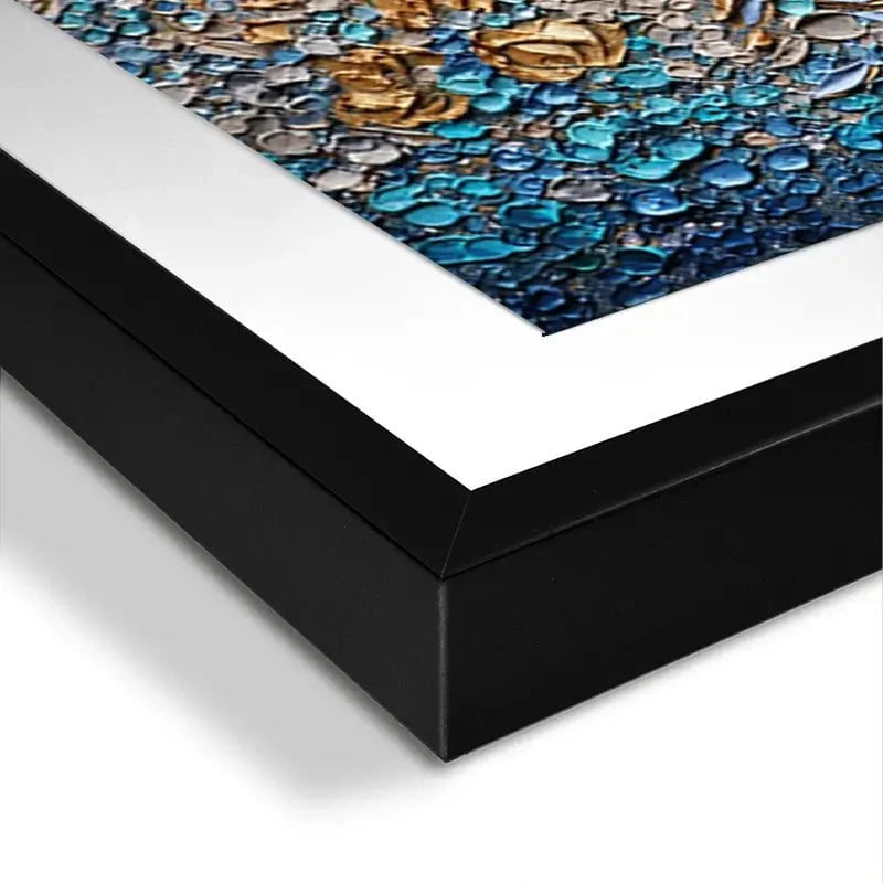Into The Blue Framed Art Print Into The Blue Framed Art Print wall art product Nada Khatib