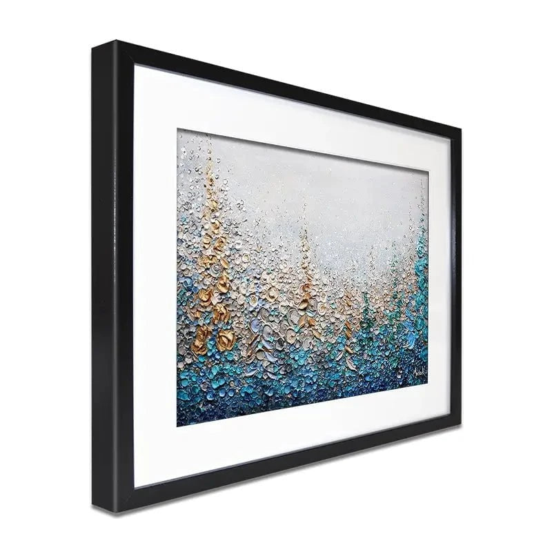 Into The Blue Framed Art Print Into The Blue Framed Art Print wall art product Nada Khatib