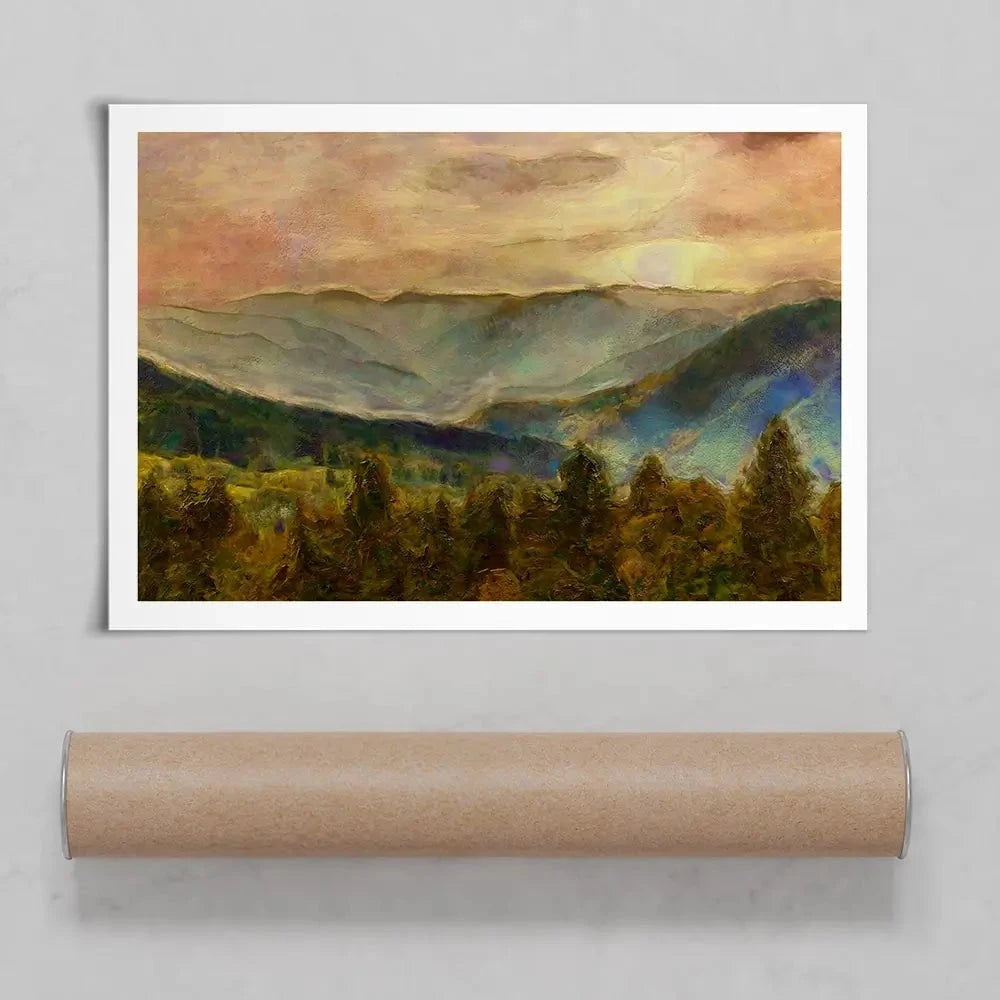 Into The Valley Art Print Into The Valley Art Print wall art product Alonzo Saunders