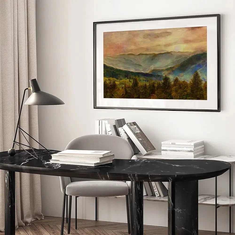 Into The Valley Framed Art Print Into The Valley Framed Art Print wall art product Alonzo Saunders