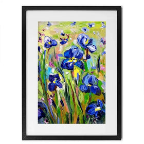 Iris Garden Framed Art Print Iris Garden Framed Art Print wall art product Ekaterina Ermilkina