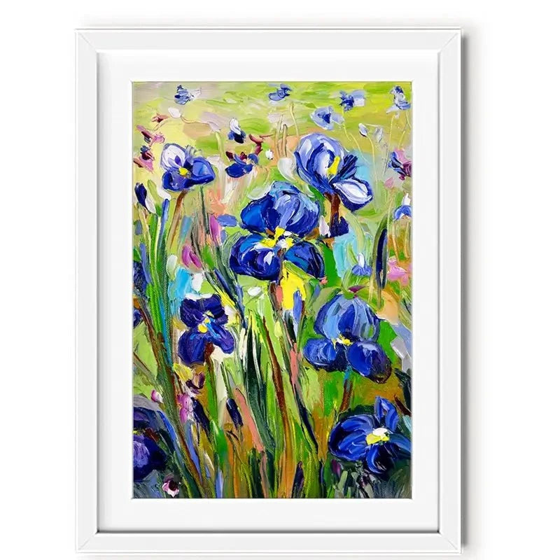 Iris Garden Framed Art Print Iris Garden Framed Art Print wall art product Ekaterina Ermilkina