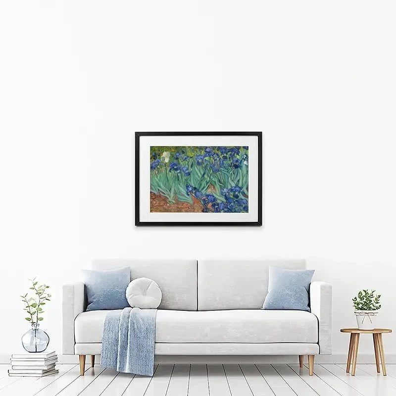 Irises Framed Art Print Irises Framed Art Print wall art product Vincent Van Gogh