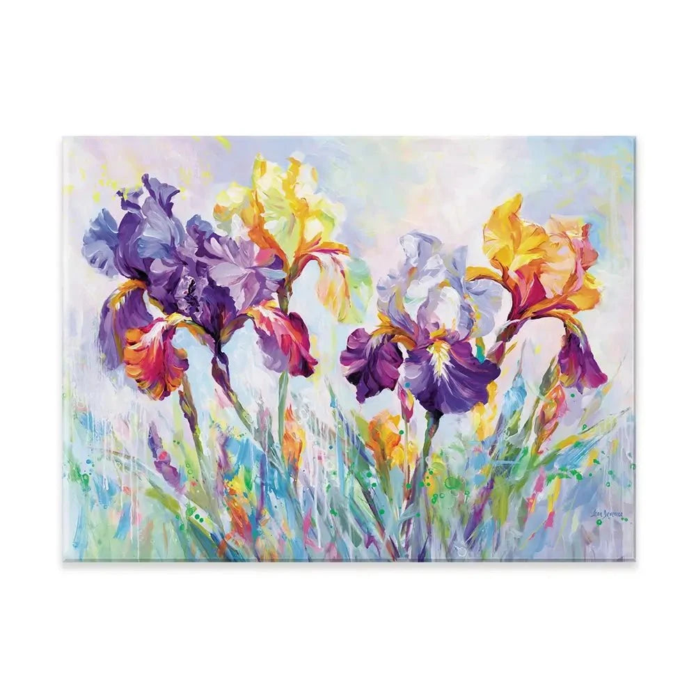 Irises In Bloom Canvas Print Irises In Bloom Canvas Print wall art product Leon Devenice
