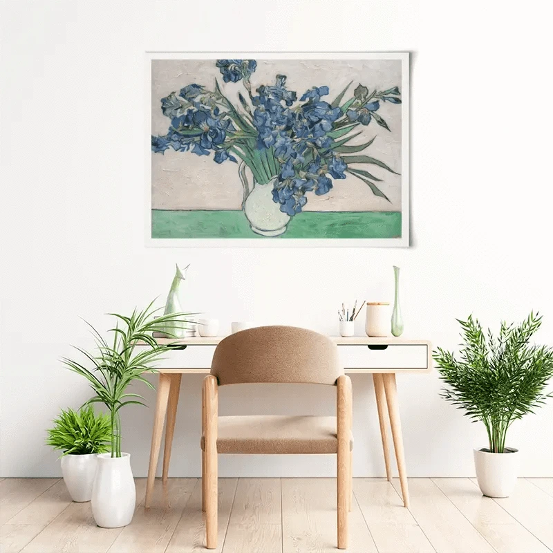 Irises Vase Art Print Irises Vase Art Print wall art product Vincent Van Gogh
