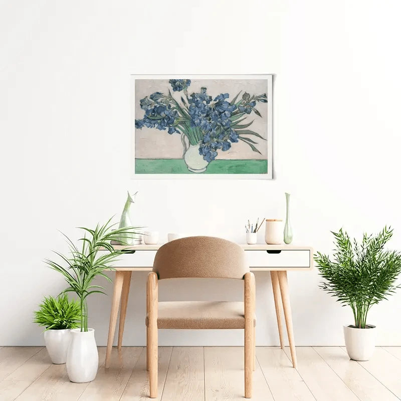 Irises Vase Art Print Irises Vase Art Print wall art product Vincent Van Gogh
