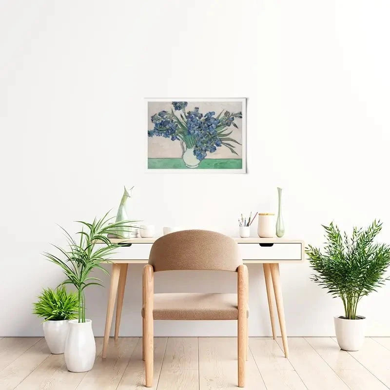 Irises Vase Art Print Irises Vase Art Print wall art product Vincent Van Gogh